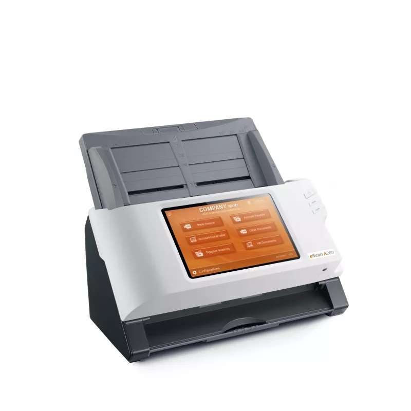 Plustek eScan A280 Enterprise ADF-scanner 600 x 600 DPI A4 zwart, wit