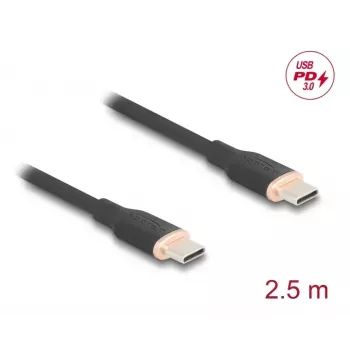 USB-kabel DeLOCK 81239 2,5 m USB-C zwart USB 2.0 0,48 Gbit/s