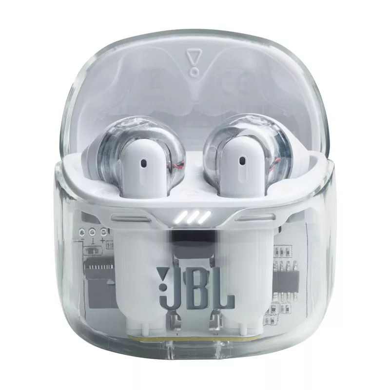 JBL Tune Flex Ghost Edition Headset True Wireless Stereo (TWS) in-ear bellen/muziek Bluetooth transparant, wit