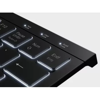 KeySonic KSK-5010ELC (DE) toetsenbord voor thuis USB QWERTZ Duits zwart