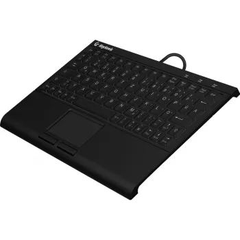 KeySonic KSK-3211ELU (DE) toetsenbord thuis USB QWERTZ Duits zwart