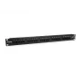 Equip 25-poorts Cat.3 RJ45 ISDN patchpaneel, zwart