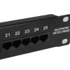 Equip 25-poorts Cat.3 RJ45 ISDN patchpaneel, zwart