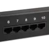 Equip 25-poorts Cat.3 RJ45 ISDN patchpaneel, zwart