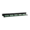 Equip 25-poorts Cat.3 RJ45 ISDN patchpaneel, zwart