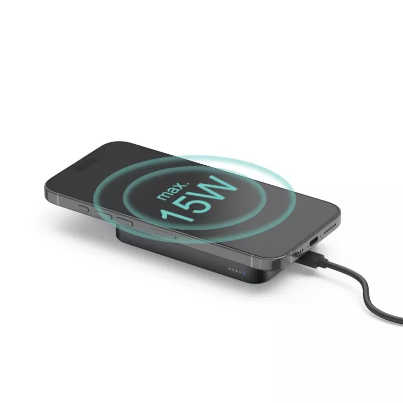 Hama 00201752 powerbank 10000 mAh draadloos laden antraciet