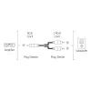Audiokabel Hama 00205097 5m RCA 2 x RCA stekker verguld zwart