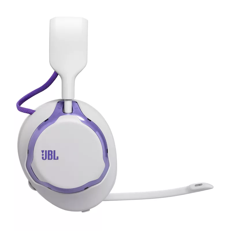 Headset JBL Quantum 650 — draadloos Bluetooth, USB-C, omsluitend, hoofdband, wit, 20–20000 Hz