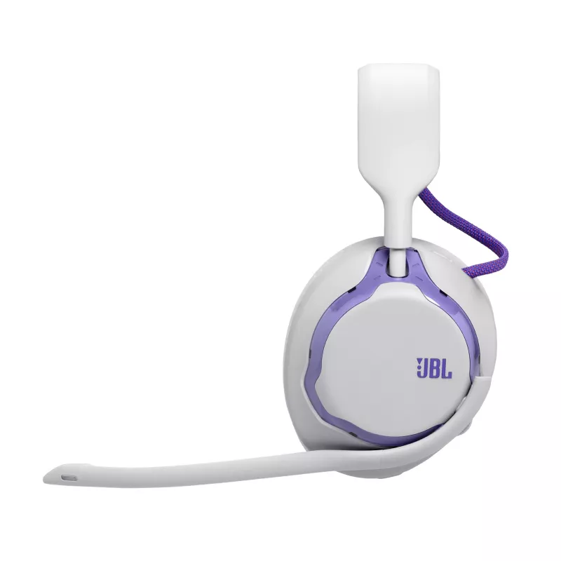 Headset JBL Quantum 650 — draadloos Bluetooth, USB-C, omsluitend, hoofdband, wit, 20–20000 Hz