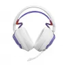 Headset JBL Quantum 650 — draadloos Bluetooth, USB-C, omsluitend, hoofdband, wit, 20–20000 Hz