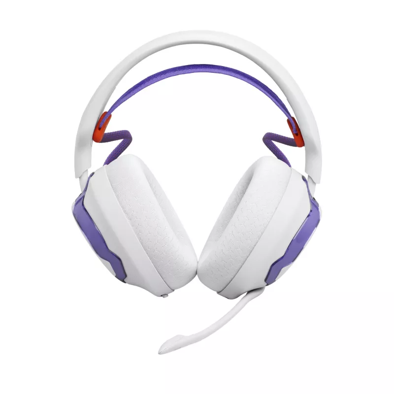 Headset JBL Quantum 650 — draadloos Bluetooth, USB-C, omsluitend, hoofdband, wit, 20–20000 Hz