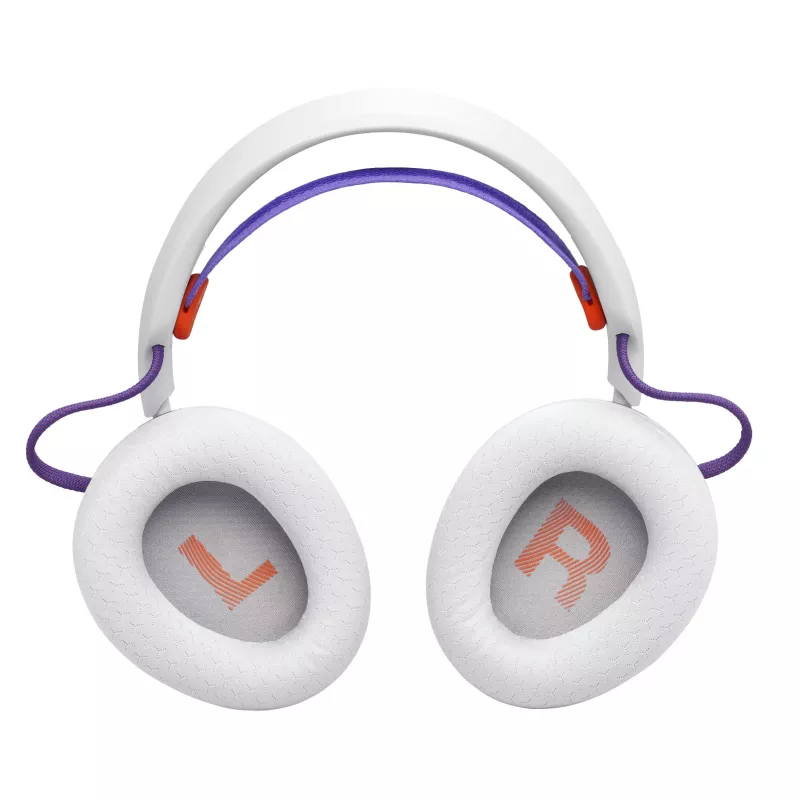 Headset JBL Quantum 650 — draadloos Bluetooth, USB-C, omsluitend, hoofdband, wit, 20–20000 Hz