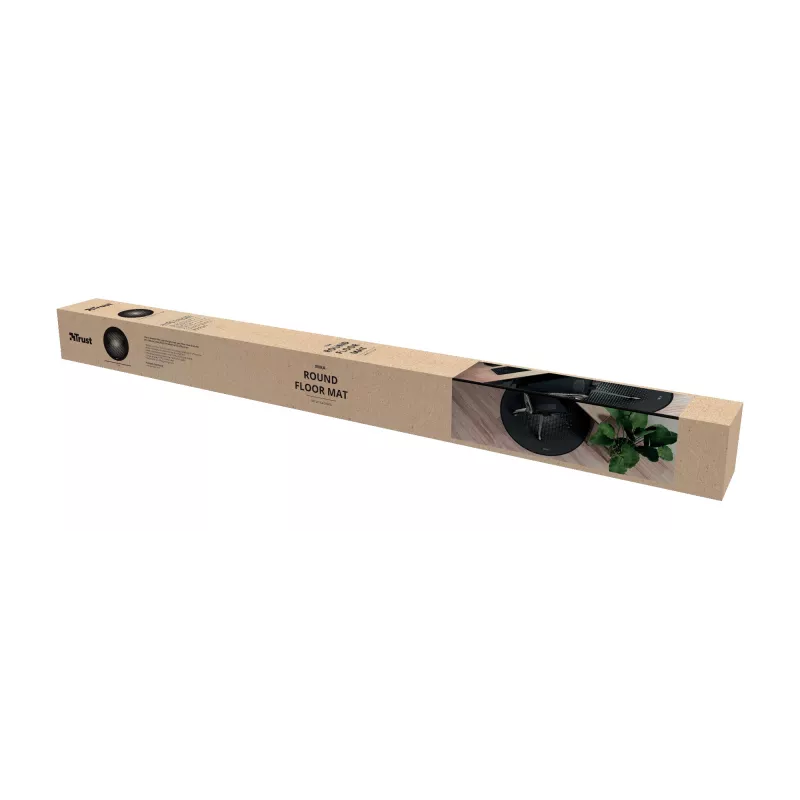 Trust Mika zwart ronde muismat 117 cm