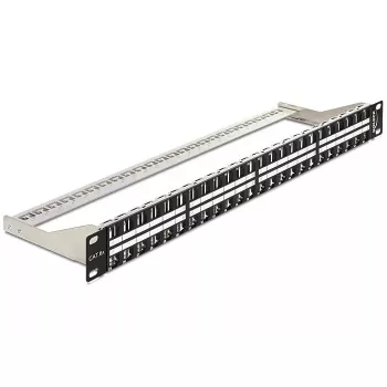 Delock 43280 Keystone-patchpaneel, 19", 48 poorten, 1U, zwart