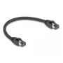 DeLOCK RJ45-netwerkkabel Cat.8.1 S/FTP 25 cm 40 Gbit/s zwart