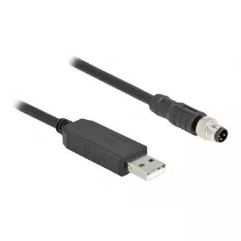 DeLOCK sensor-/actorkabel 1,8 m M8 USB 2.0 Type-A zwart 64258