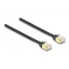 DeLOCK RJ45-oprolkabel Cat.6A STP 1,5 m zwart geel