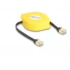 DeLOCK RJ45-oprolkabel Cat.6A STP 1,5 m zwart geel