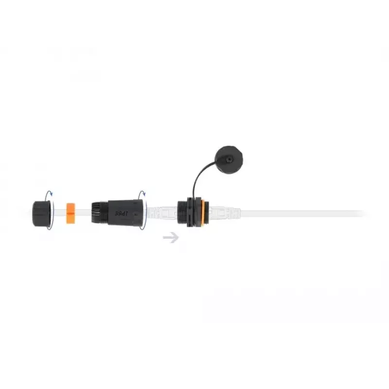 Kabelverbinder RJ-45/RJ-45 DeLOCK 86700 zwart oranje