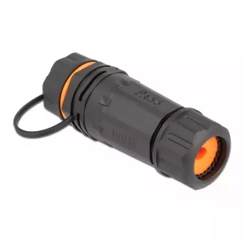Kabelverbinder RJ-45/RJ-45 DeLOCK 86700 zwart oranje