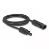 Kabel DeLOCK DL4 solarkabel 6 mm² stekker naar bus 5 m zwart