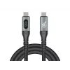 DeLOCK USB 40 Gbps data- en snellaad-coaxkabel 1 m USB PD 3.1 240 W
