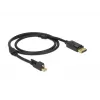 DisplayPort-kabel DeLOCK 83721 Mini DisplayPort 1m zwart