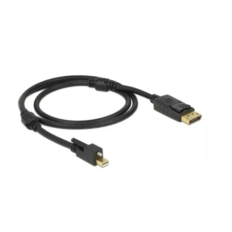 DisplayPort-kabel DeLOCK 83721 Mini DisplayPort 1m zwart