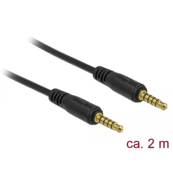 Audiokabel DeLOCK 85697 2m 3,5mm zwart