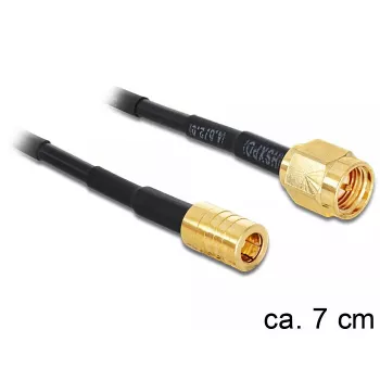 Signaalkabel DeLOCK 88474 0,07m goud zwart