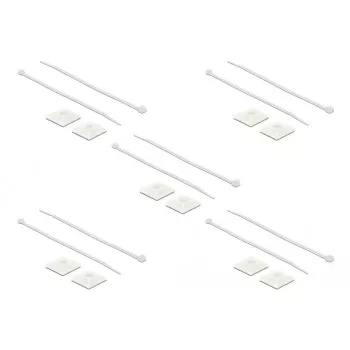 Kabelbindermontage DeLOCK 18834 wit nylon 10 stuks