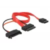 SATA-kabel DeLOCK 0,3 m rood