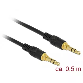 Audiokabel DeLOCK 85545 0,5 m 3,5 mm zwart