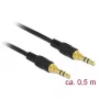 Audiokabel DeLOCK 85545 0,5 m 3,5 mm zwart
