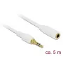 Audiokabel DeLOCK 85591 5m 3,5mm wit