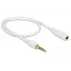 Audiokabel DeLOCK 85628 0,5 m 3,5 mm wit
