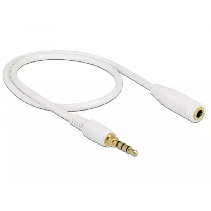 Audiokabel DeLOCK 85628 0,5 m 3,5 mm wit