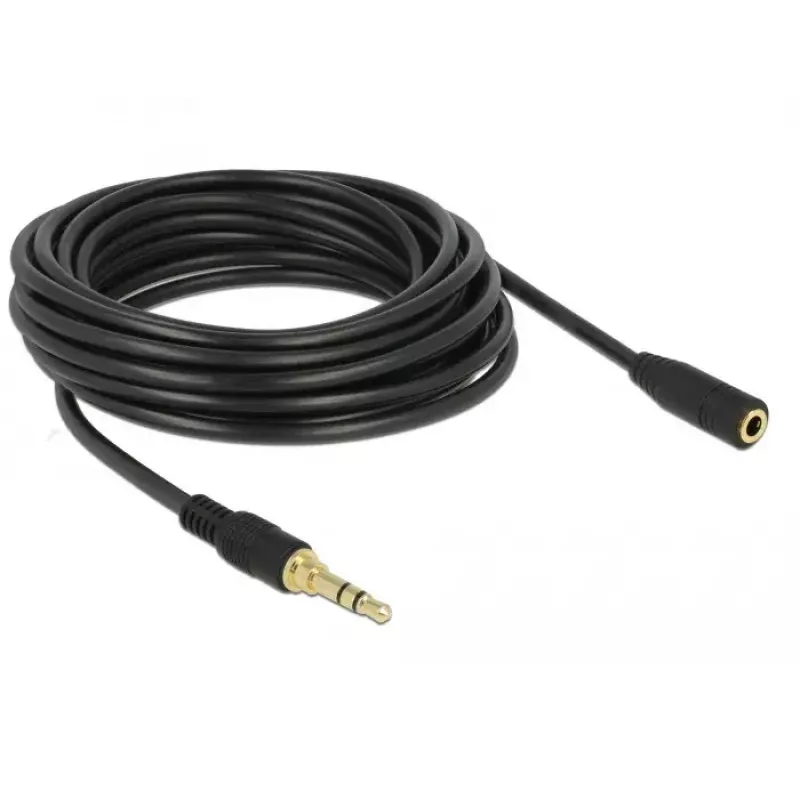 Audiokabel DeLOCK 85590 5 m 3,5 mm zwart