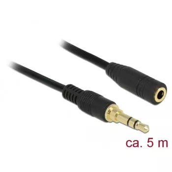Audiokabel DeLOCK 85590 5 m 3,5 mm zwart