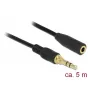 Audiokabel DeLOCK 85590 5 m 3,5 mm zwart