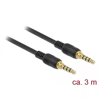 DeLOCK 85601 audiokabel 3 m 3,5 mm zwart