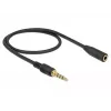 Audiokabel DeLOCK 85627 0,5 m 3,5 mm zwart