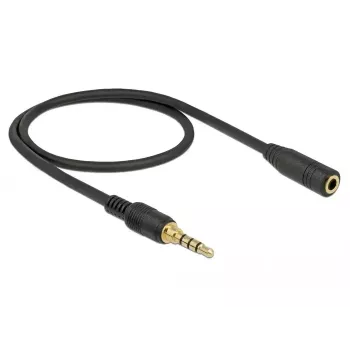Audiokabel DeLOCK 85627 0,5 m 3,5 mm zwart