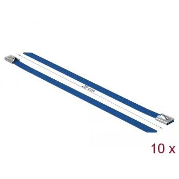 Kabelbinder DeLOCK 18797 staal blauw 200 mm 10 stuks