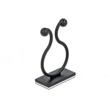 Kabelhaken DeLOCK 60176 zwart 10 stuks