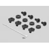 Kabelmanagementpaneel DeLOCK 19 inch kabelmanagement-borstelstrip zwart