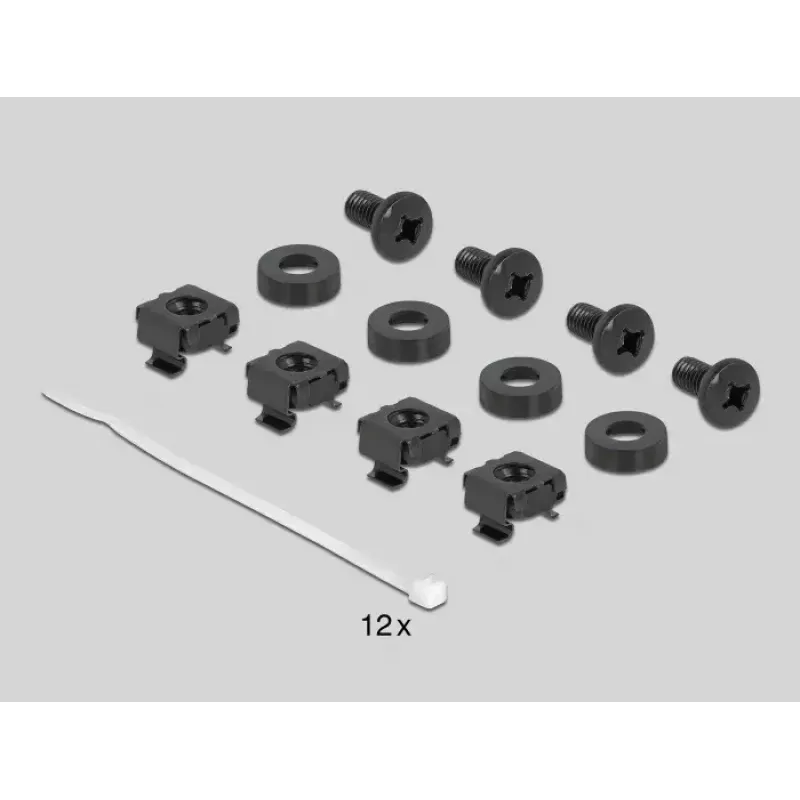 Kabelmanagementpaneel DeLOCK 19 inch kabelmanagement-borstelstrip zwart