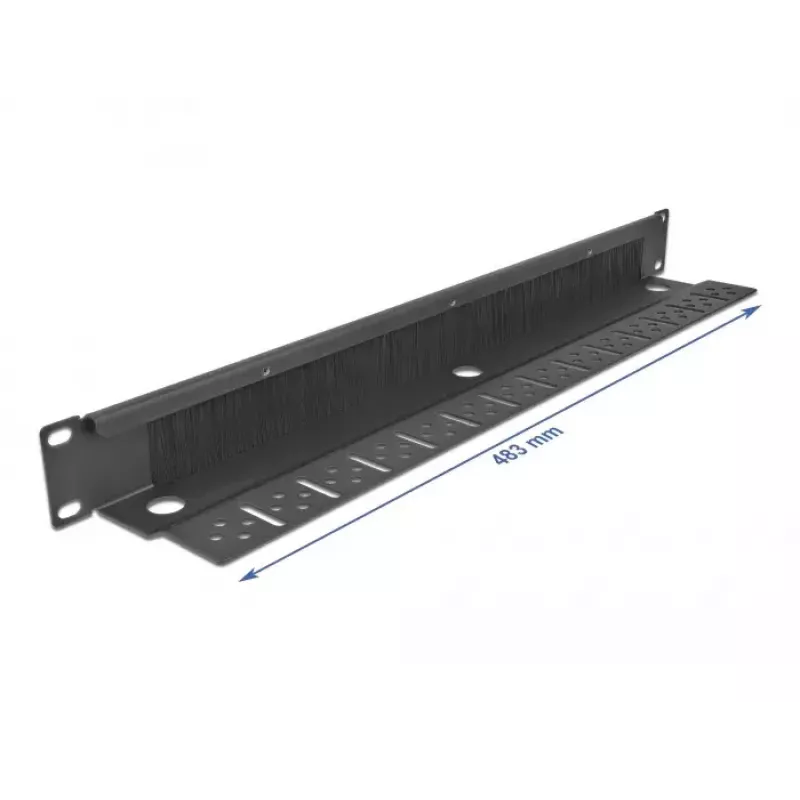Kabelmanagementpaneel DeLOCK 19 inch kabelmanagement-borstelstrip zwart