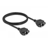 Netwerkkabel DeLOCK Cat.6A RJ45 naar RJ45 1m zwart