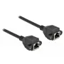 Netwerkkabel DeLOCK Cat.6A RJ45 naar RJ45 1m zwart